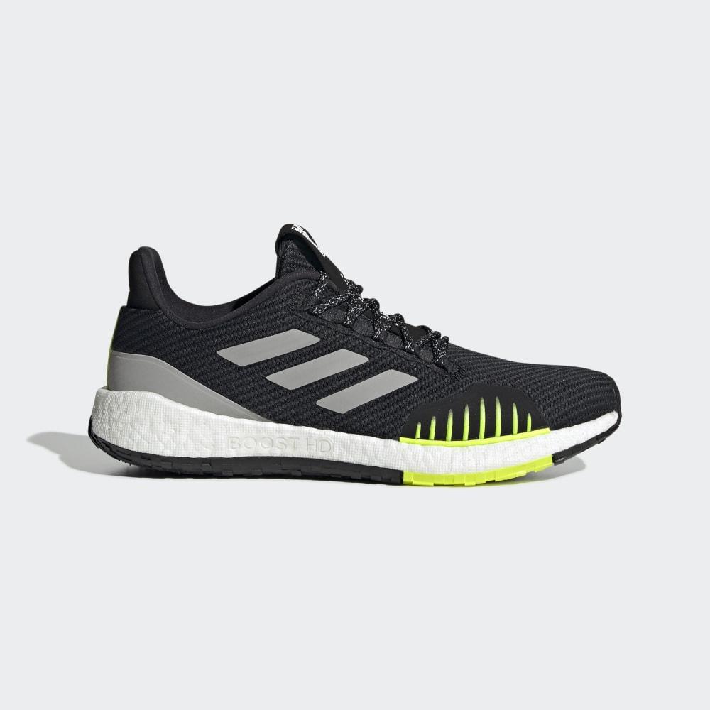 Adidas Men's Pulseboost HD Winter Running Shoes Black/Grey/Yellow Ireland FU7322